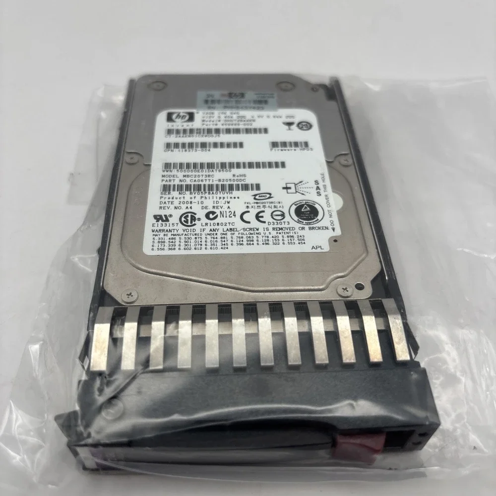 HP‎ 72GB - 15K RPM - SAS 2.5in HARD DRIVE DH072BAAKN - SEALED NEW * - 459889-002